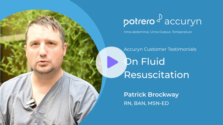 Patrick Brockway on using Accuryn for Fluid Resuscitation